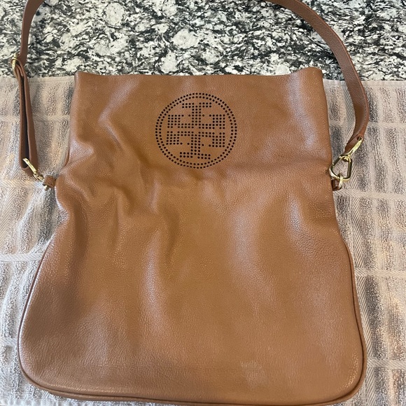 Tory Burch satchel purse in tan - Picture 4 of 5